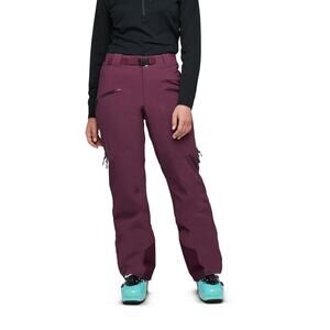 Black Diamond Recon Lt Stretch Ski Pant Pants Womens Small Blackberry $425 NEW